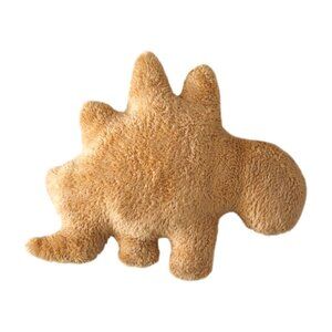 Dino Nugget Plush – Brown Fuzzy Stegosaurus – 14–17” Stuffed Animal